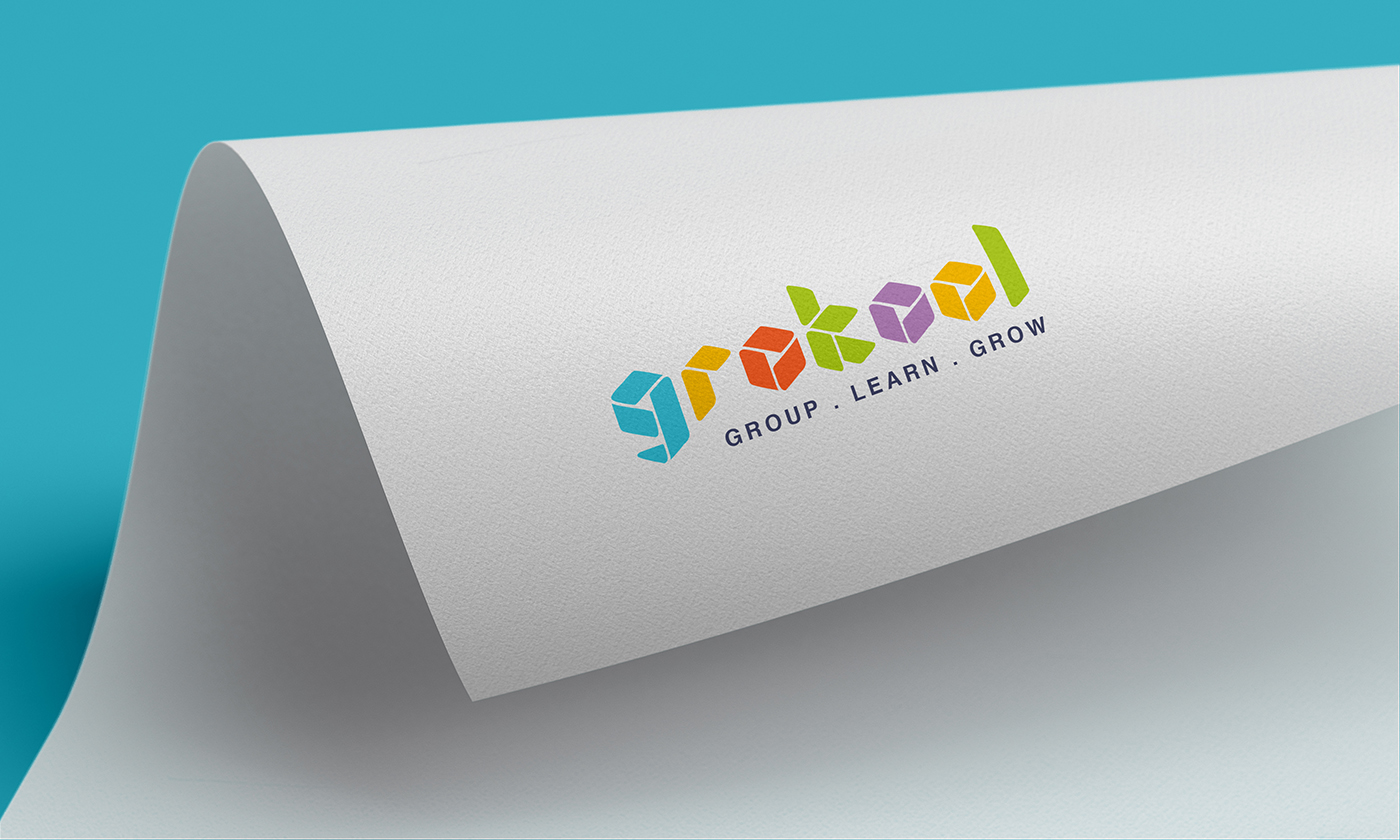 grokool logo come together to learn and grow